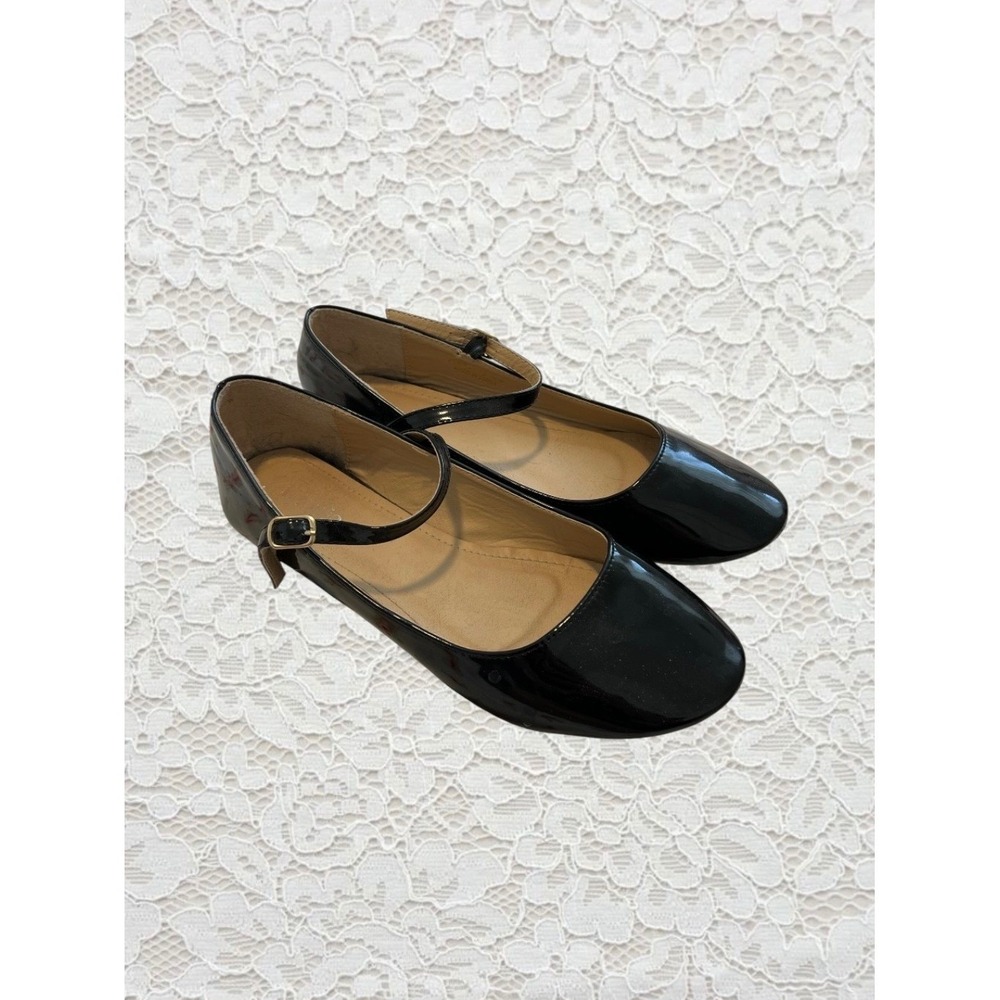 vintage patent leather mary jane ballet flats
